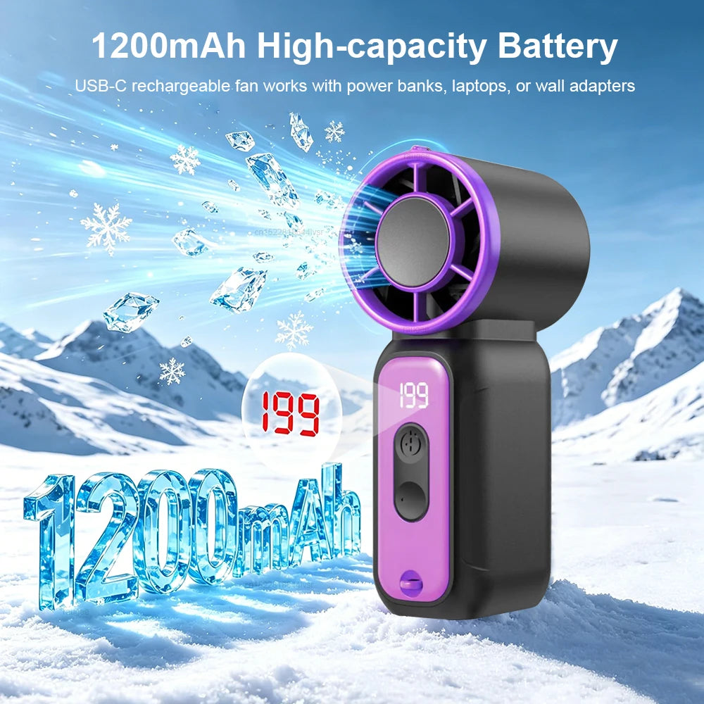 Mini Portable Handheld Fan USB Pocket Small Fan Air Cooler Rechargeable Outdoor Personal Hand Fan Portable Mini Fan for Travel