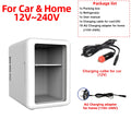 Portable Cooling Mini Fridge Compact Refrigerator for Dorm & Car Elegant Transparent‑Door Fridge for Cosmetics & Drinks Storage